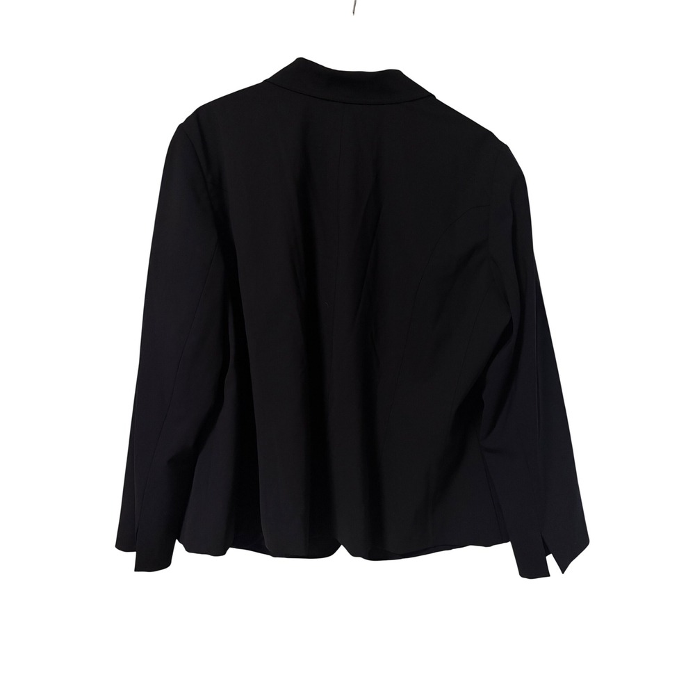 Lafayette 148 New York Black Two Button Blazer Jacket Women's 18W - Picture 3 of 4